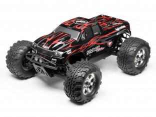 #102219 - SAVAGE FLUX HP GT-2 PAINTED BODY (BLACK/GRAY/RED)