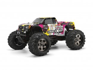 #105897 - NITRO GT-3 TRUCK PAINTED BODY (YELLOW/PINK/BLACK)