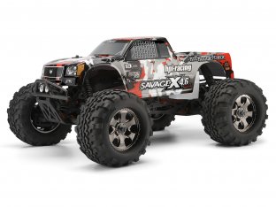 #105898 - NITRO GT-3 TRUCK PAINTED BODY (GRAY/RED/BLACK)