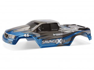#7782 - NITRO GT-2 PAINTED BODY (BLUE/GRAY/SILVER)