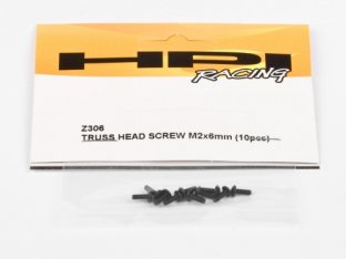 #Z306 - TRUSS HEAD SCREW M2x6mm (10pcs)