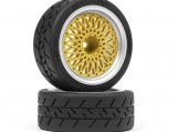#120266 BBS RS Wheels Silver/Gold 26mm (6mm Offset)