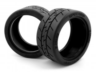 RC Rubber Racing Tires W/Sponge & Wheel 4P For HPI 1/10 Touring Car 601-8014 