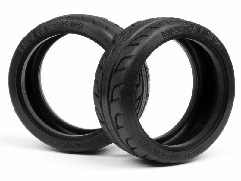 HPI 1/10th On-Road T-Grip Tires 26mm Wide 2 Tyres 4405 RC Wheels, Tyres, Ri...