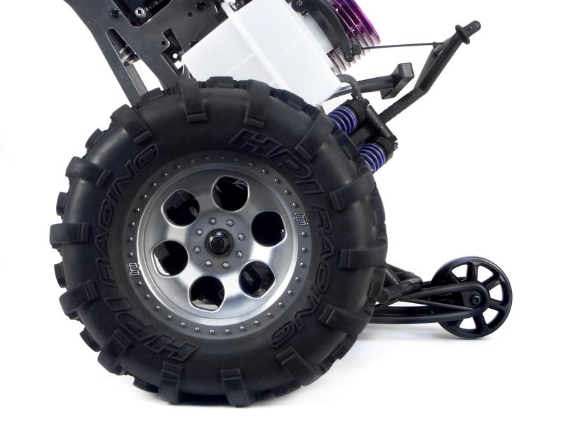 Schwarz Rear Tail Pulley Wheelie Bar Kit für Rovan Buggy 83006 HPI Savage XL 1/8