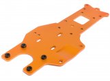 #87482 REAR CHASSIS PLATE (ORANGE)