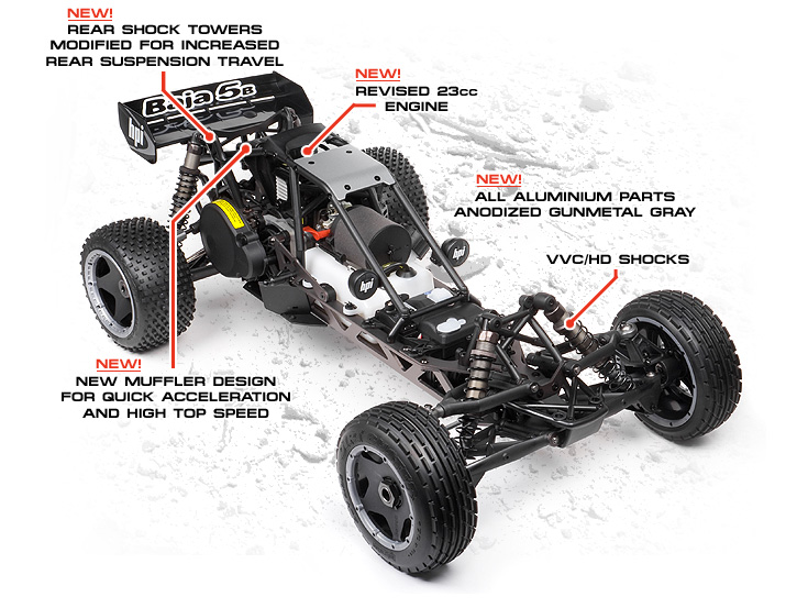 Aluminum Upgrade Part SILVER FOR RC 1/5 HPI Racing Baja 5B SS 5T 2.0 Rovan Buggy
