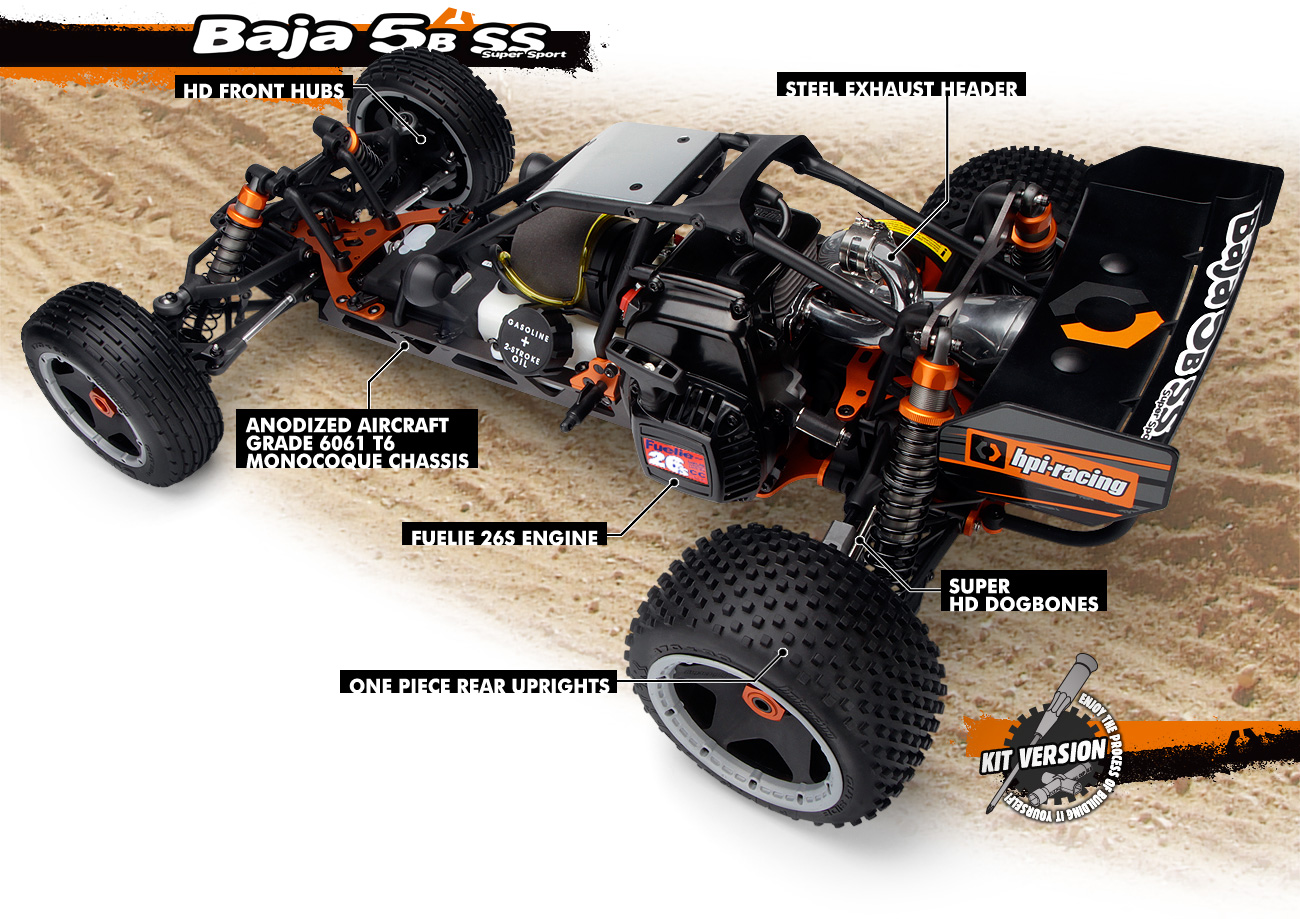 LiveRC - HPI Racing releases the 2014 Baja 5B SS 1:5 scale kit
