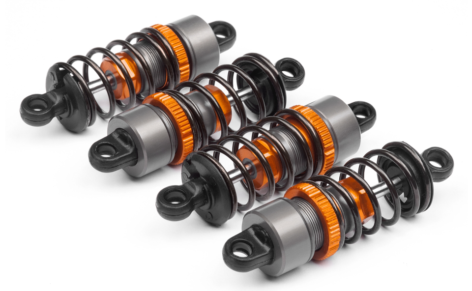 4 Pairs Shock Absorber & Servo Link for HPI RS4 SPORT3 RC1:10 On Road Car Parts 